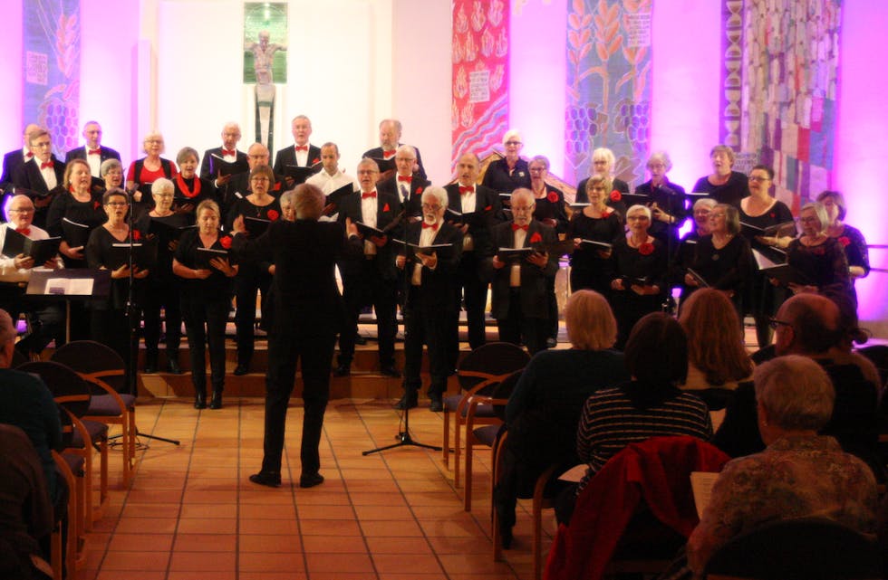 Tysvær blandakor er klar for konsert på sundag. Foto: Alf-Einar Kvalavåg