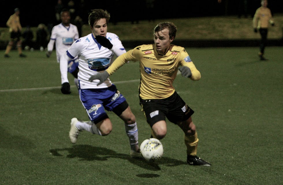 Jonas Riskanter spilte i 1. omgang og fikk som resten av laget en god gjennomkjøring mot FKH2. Foto: Alf-Einar Kvalavåg