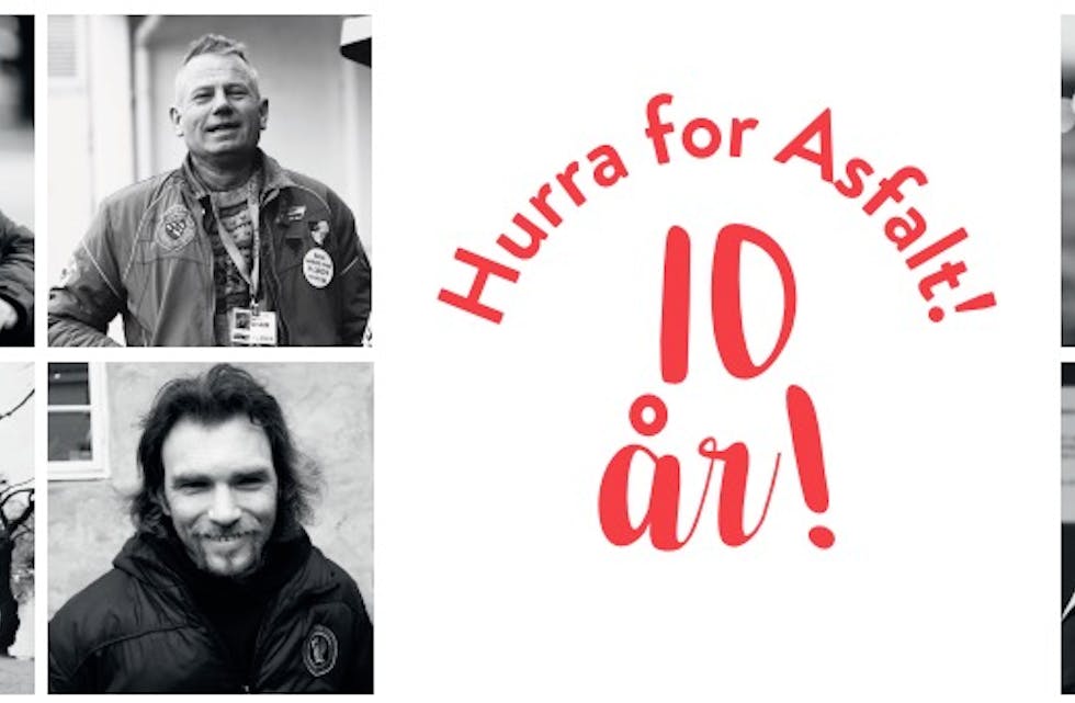 Gatemagasinet Asfalt feirer 10 år den 1. mars.