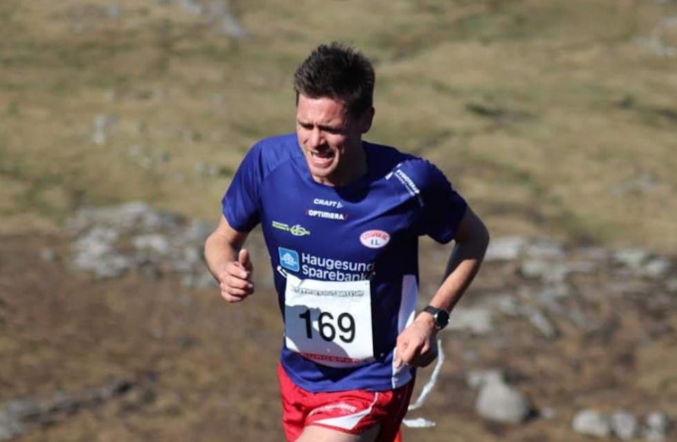 Klatrekongen Thomas Finshus er i form igjen. løyperekord i Soing smakte godt. Foto: Terje Steni