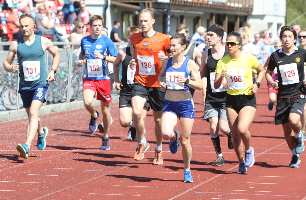 Vinnerne av Tysværtrimmen lå i tet fra start til mål. Foto: Alf-Einar Kvalavåg