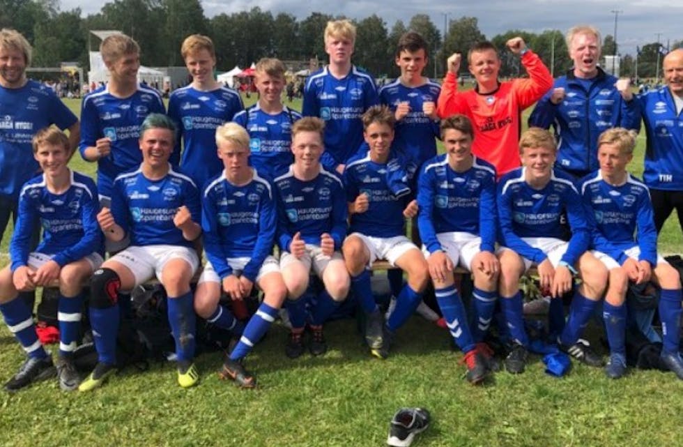 Denne gjengen fra Falkeid og Bokn skal møte Torvastad i 1/16 finale i Norway Cup. Foto Helga Haugsnes Borgen