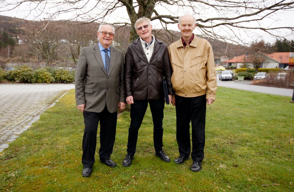 Desse tre toppar lista til Partiet Dei Kristne. Frå venstre: Håkon Skogly, Arne A. Kallevik og Leif Holgersen.
Foto: Alf-Einar Kvalavåg