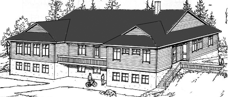 Tysvær soknehus, teikning