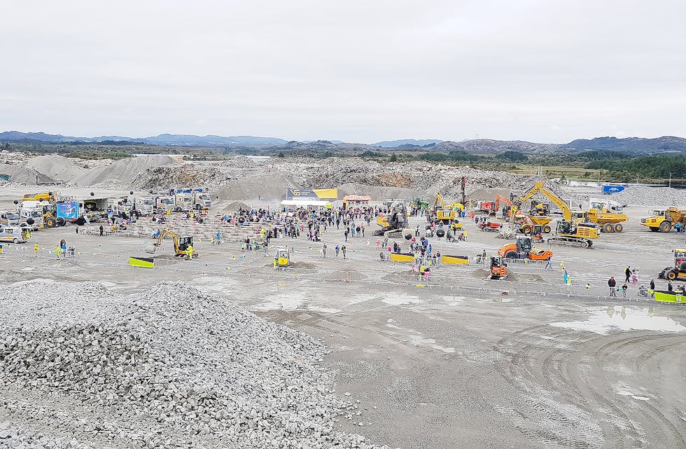 Det var livleg på den store tomta på til Vassbakk og Stol på Gismarvik. Foto: Privat
