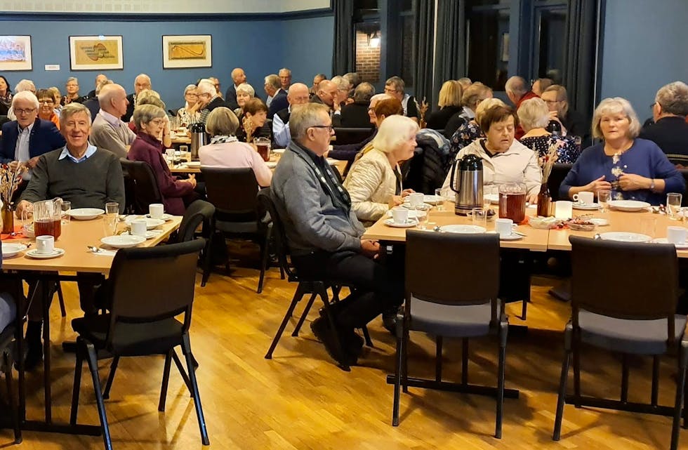 MAnge ville ha med seg grøtfesten til Haugesund Sperebank. Foto: Kåre Daniel Breivik