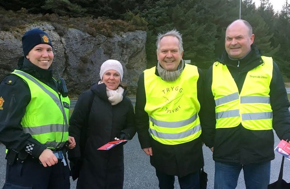 Representanter fra kommunene og politiet deltok i dagens kontroll.