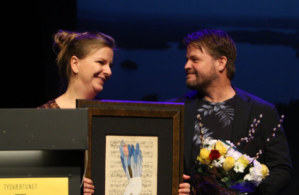 Leif Bjarte Krogstad og kona Anne var populære vinnere av næringsprisen for 2019. Foto: Alf-Einar Kvalavåg
