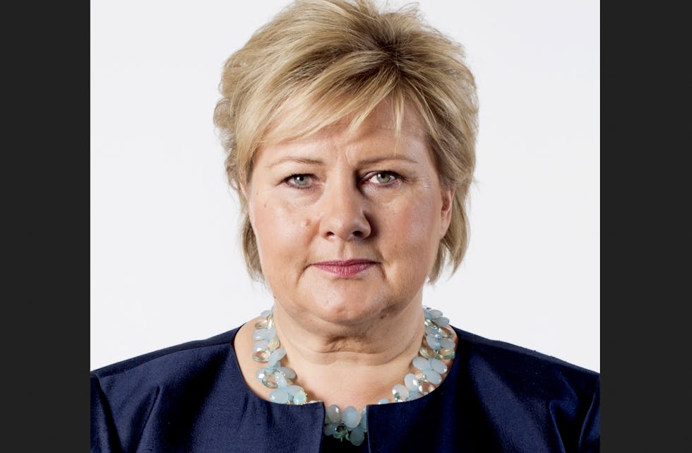 Flere nyhetskanaler melder nå at regjeringen og Erna Solberg kommer til å stenge alle skoler og barnehager. Foto: Regjeringen.no