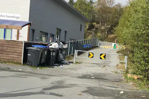 Sykkelstien mellom Førresdalen og Rindane akkurat nå.