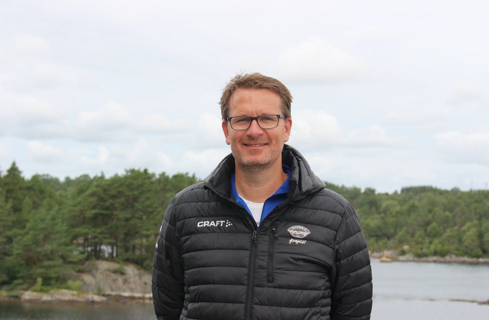 Rune Waage er klar for daglig leder jobben i Falkeid Idrettslag. 
Foto: Marit Tvedt