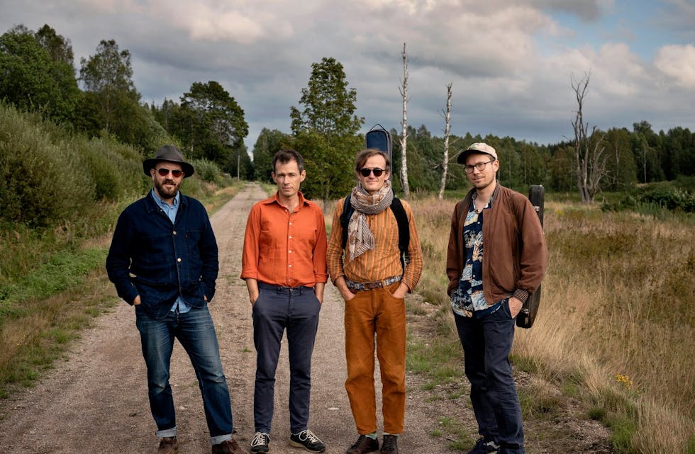 Kjetil Lunde, Gaute Sortland, Ingemund Askeland og Olav Rossebø er Bergen mandolinband i 2020.
Foto: Kim Ramberghaug 