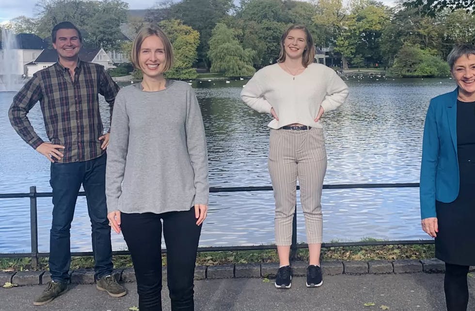 Fra venstre: Erik Nyman-Apelset, Iselin Nybø, Pauline Vik Vestly, May Britt Vihovde og Kjartan Alexander Lunde.