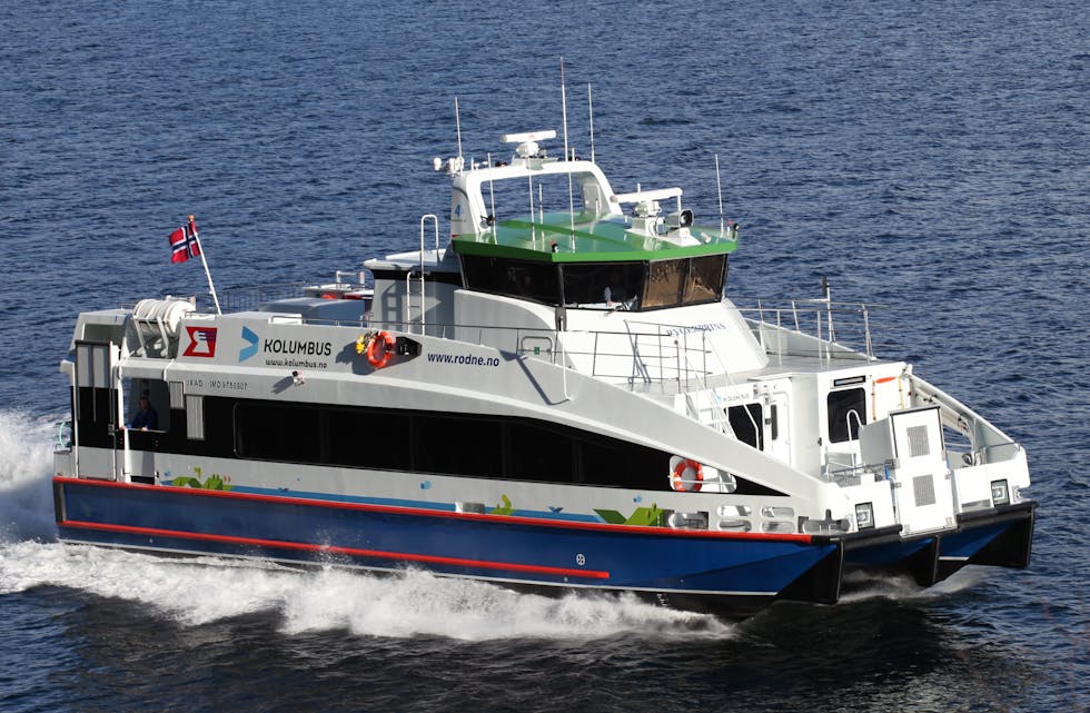 Kommunen, Nedstrand Vekst og Nedstrand bygdeutval kjempar tappert for å behalde hurtigbåttilbodet på Nedstrand. 
Foto: Kolumbus/Ole Matias Aa