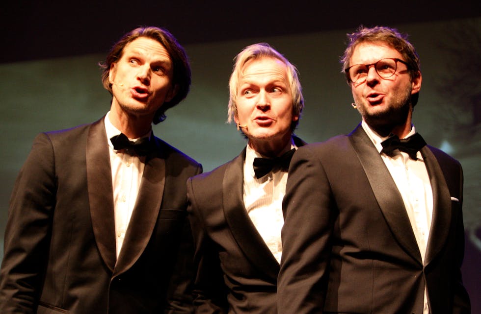Henrik Hundsnes, Aasmund Kaldestad og David Fielder i aksjon i Tysværtunet. Det ble store greier. Foto: Alf-Einar Kvalavåg
