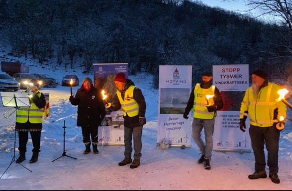 Det vil bli demonstrert i Hersdal hele denne uken. Foto: Privat
