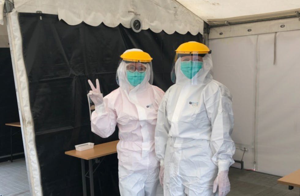 Teststasjonen i Aksdal holder åpent i helgen. Foto: Tysvær kommune