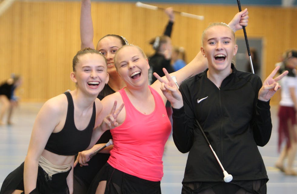 NM sølv til denne kvartetten fra Frakkagjerd Drill: Vilde Skofteland, Ada Jensen, Åshild Knutsen og Tine Sofie Leirvoll. Foto: Alf-Einar Kvalavåg