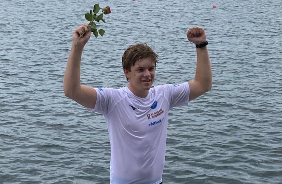Nicolai Lønning er tatt ut til junior VM i padling. foto: HTG