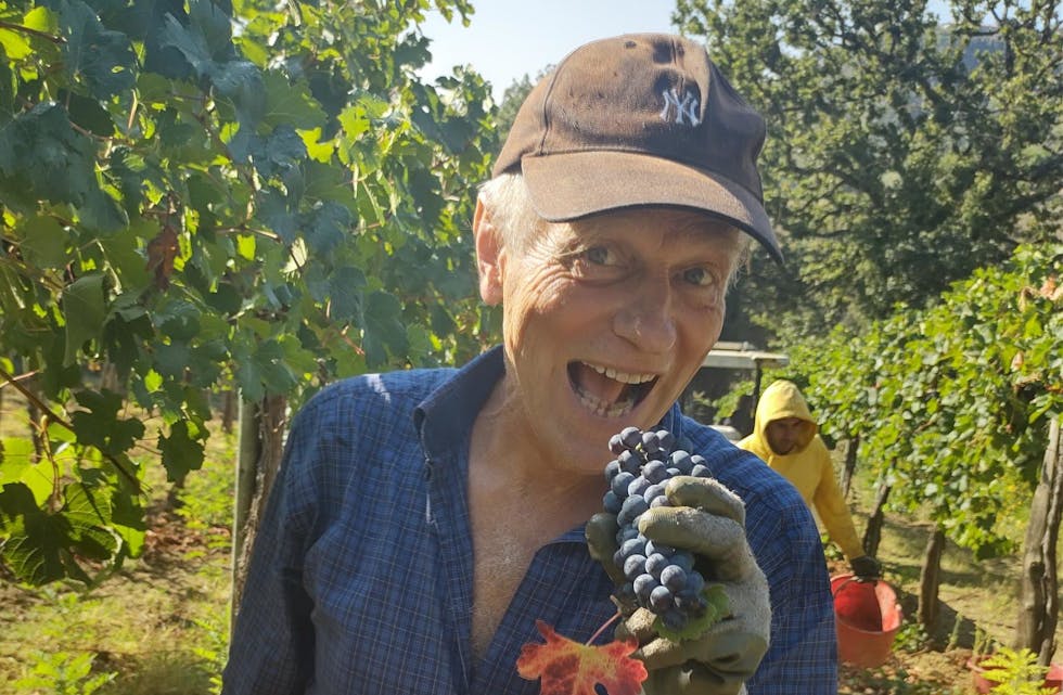 Tor Egil Eriksen måtte bare smake på disse fantastiske fruktene.