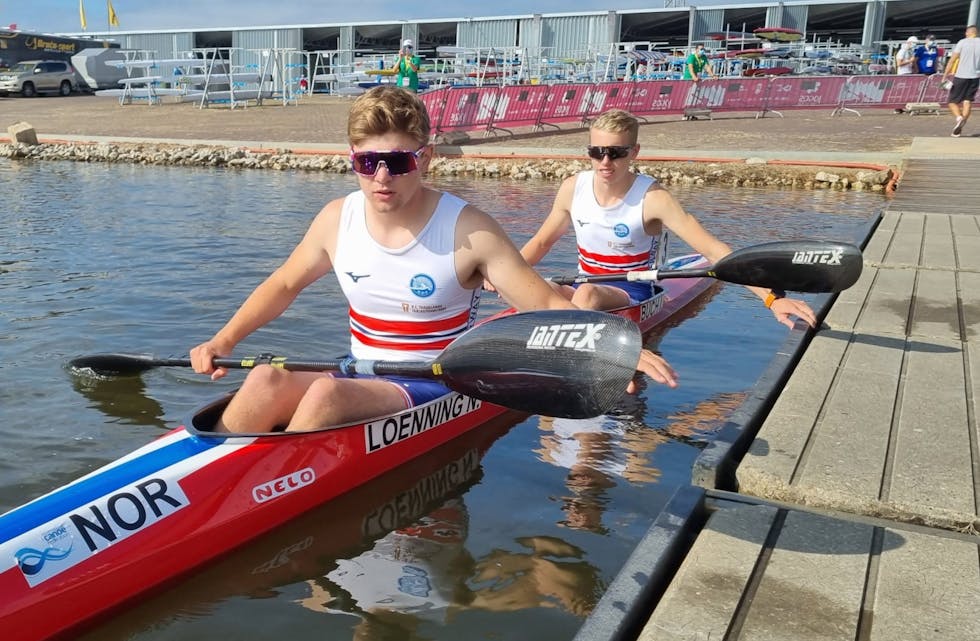 Nicolai Lønning og Ivar Buch under sprint VM tidligere i september. Foto: Svein Egil Solvang