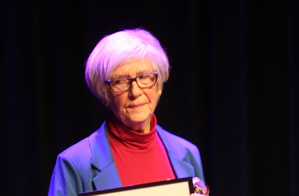 Bjørg Eriksen fikk frivilligprisen. Foto: Alf-Einar Kvalavåg