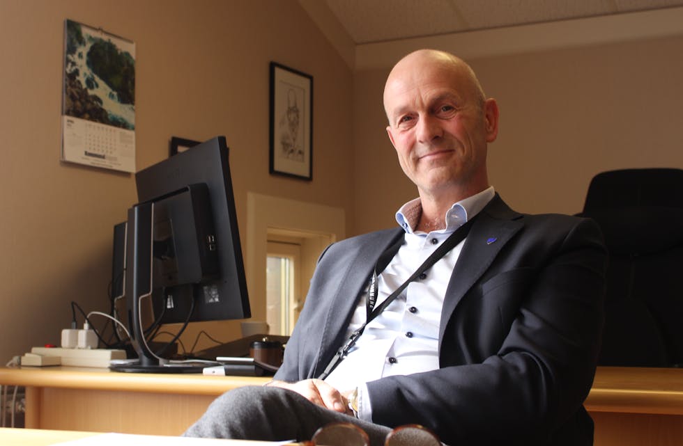 Rådmann Sigurd Eikje ser lyst på framtidens Tysvær. Han er sikker på at det nye helsekvartalet vil bety en bedre hverdag både for ansatte og beboere/brukere. Foto: Marit Tvedt