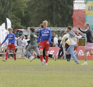 Rana ble et nummer for sterke for Stegaberg/Skjold-guttene og vant 2-0. Foto: Morten Salvesen