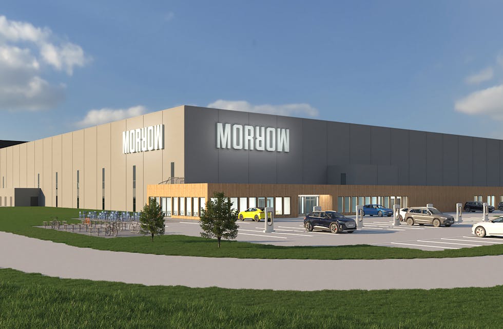 Morrow illustrasjon. Foto Veidekke Logistikkbygg