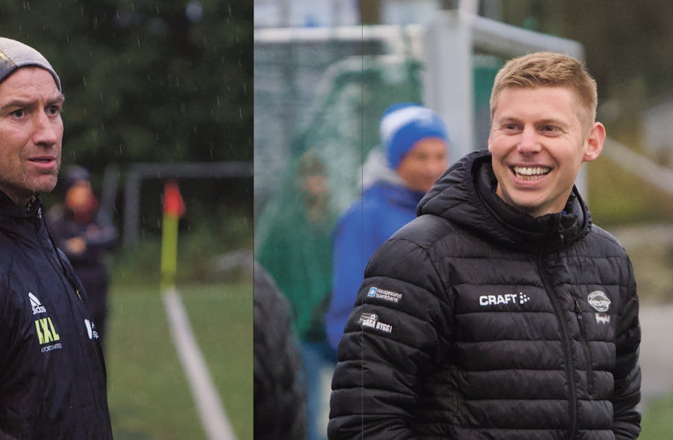 Skjold-trenar Tormod Ness vil vinne over Kopervik i kveld. Det passar Falkeid-trenar Daniel Mikkelsen perfekt, for han vil vinne over Ølen. Foto: Alf-Einar Kvalavåg