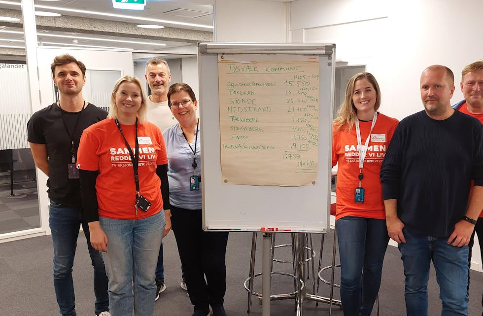 Som vanlig var det godt humør på aksjondagen i Tysvær.