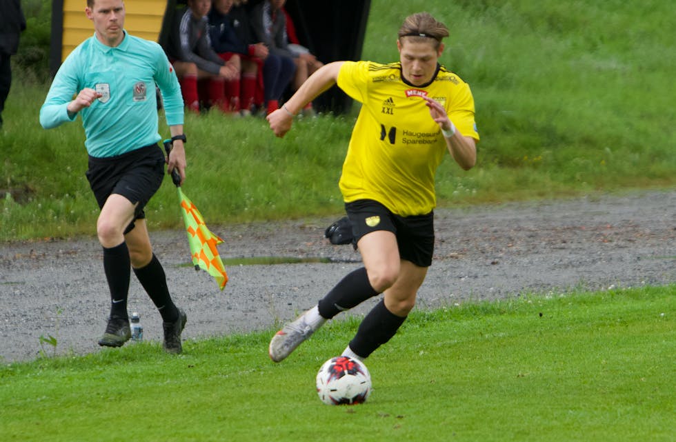 Minte Kastaljanov scoret tre mål for Skjold.  Foto: Alf-Einar Kvalavåg