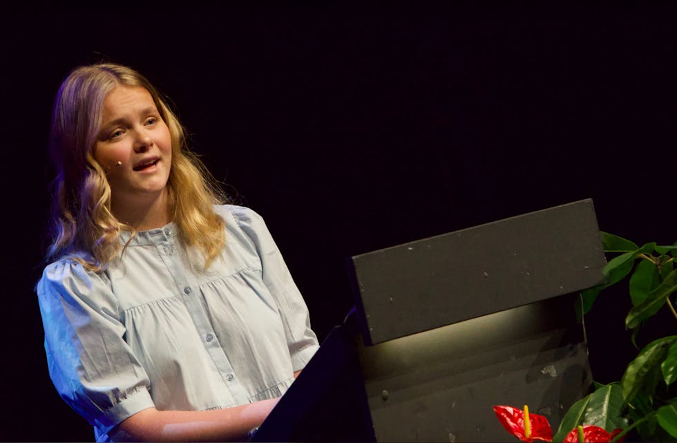 Emma Haaland var årets gjestetaler. Foto: Alf-Einar Kvalavåg