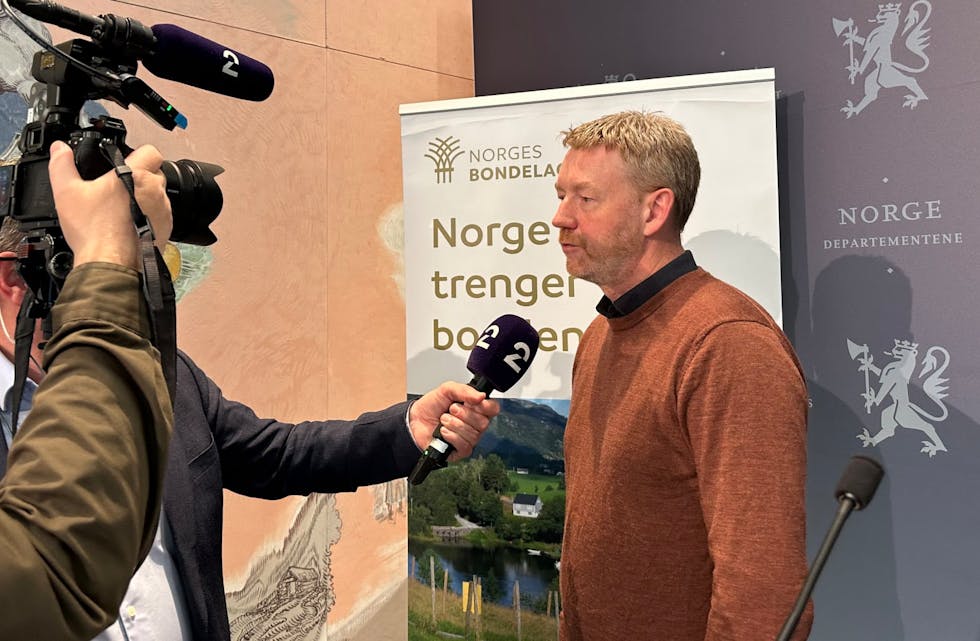 – Bonden trenger inntektsvekst, og denne avtalen bidrar til det, sier Bjørn Gimming, leder i Norges Bondelag. Foto: privat