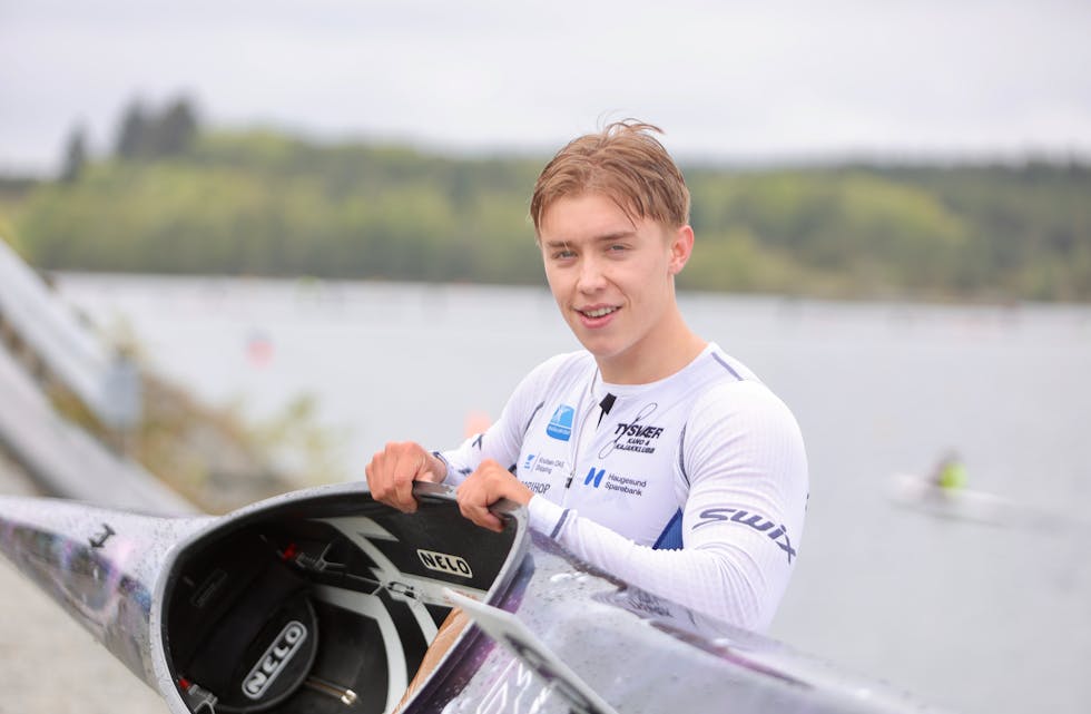 I U18-klassen er Emil Fjeldheim tatt ut til å padle K2 500m og K2 1000m. Foto: Alf-Einar Kvalavåg