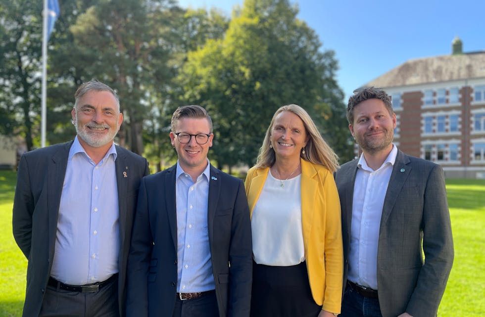 Fv Svein Erik Indbjo, Ole Ueland, Anne Kristin Bruns, Kjartan Alexander Lunde. Foto Rogaland Høyre