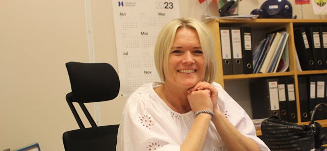 Margareth Alfsvaag i Haugesund Sparebank, avdeling Aksdal, hjelper gjerne kundane sine med råd når dei skal byte bustad. 
