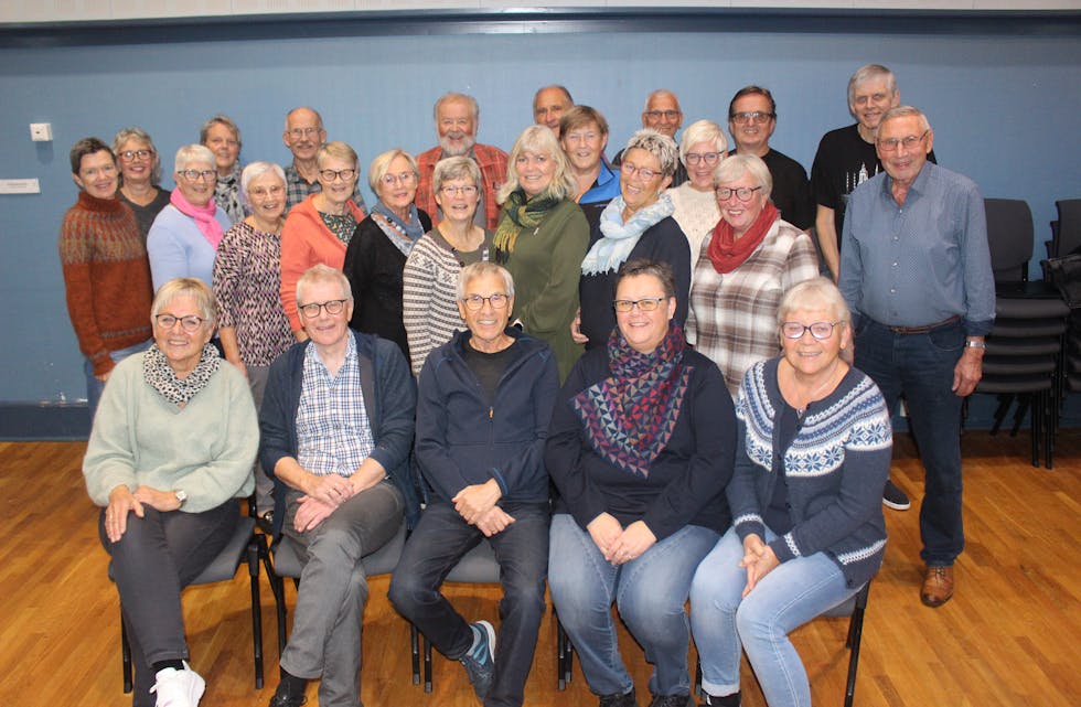 Tysvær Blandakor på øving. Foto: Marit Tvedt