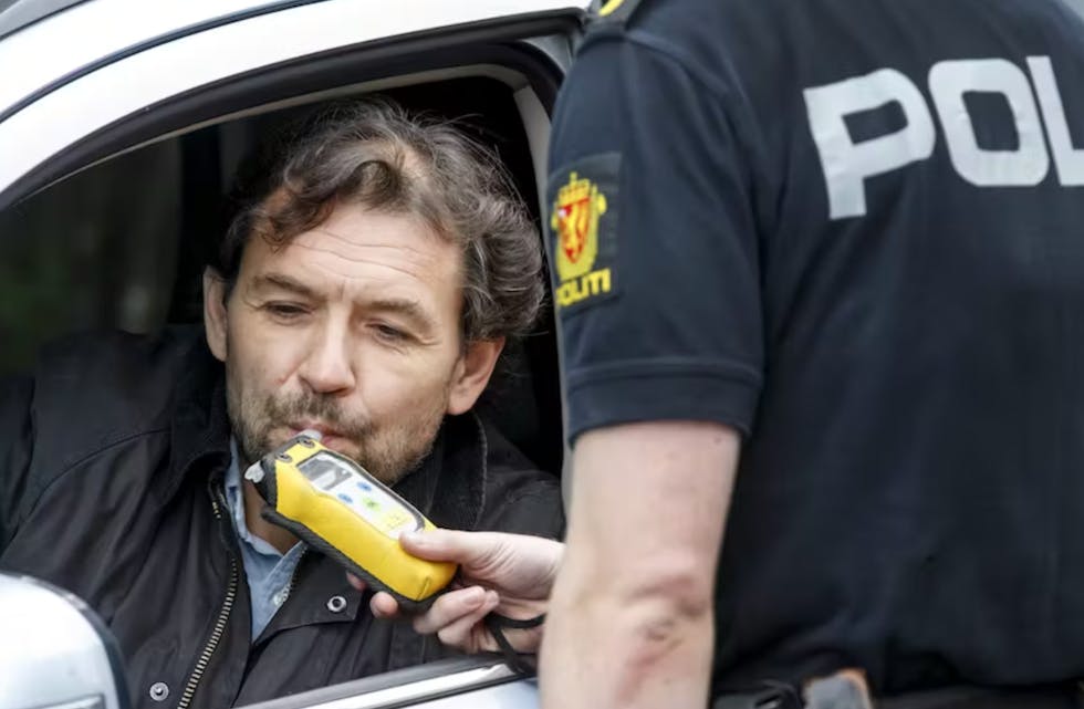 Denne veka gjennomfører politiet i heile landet ekstra promillekontrollar. Foto: Gorm Kallestad / NTB / NPK