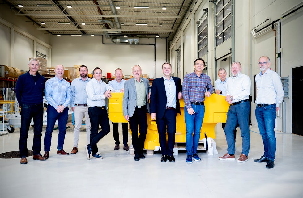 Ledelsen fra Solstad Offshore, Omega 365, Omega Subsea på besøk hos Kystdesign.