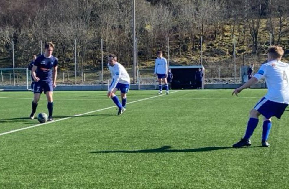 Falkeid har spilt treningskamp mot Bønes i dag. Det endte 0-4. Foto: Asbjørn Bakken