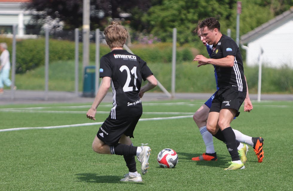 Adrian Stokkenes Tjomsland scoret ekte hattrick på 15 minutter i går kveld. Arkivfoto: Alf-Einar Kvalavåg