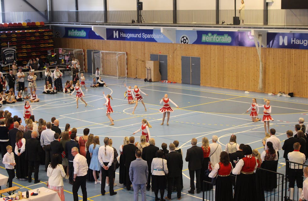 Drillen underholdt i Tysvær Arena. Foto: Marit Tvedt