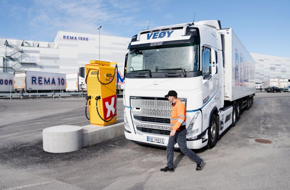 Lading av lastebil: Flere tildelinger gikk til UnoX i denne runden. Ill: Enova