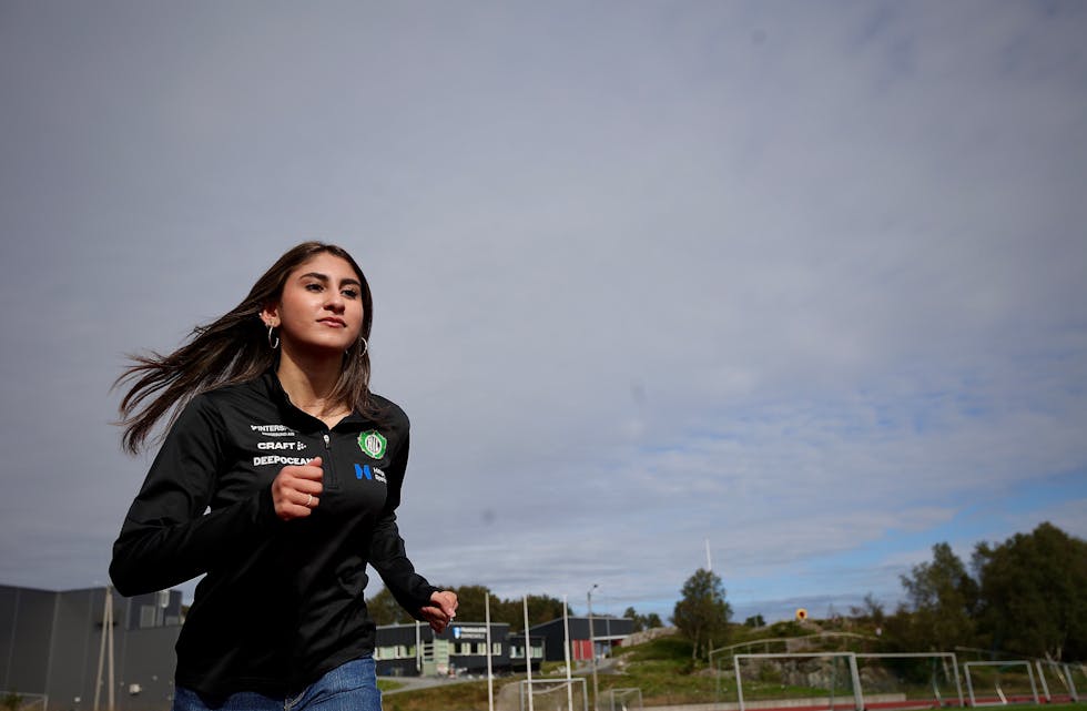 Lavinia Wågen Husby er eit sprinttalent utanom det vanlege. Nå er sesongen over, men fokus er retta mot 2025 for lengst.
Foto: Alf-Einar Kvalavåg