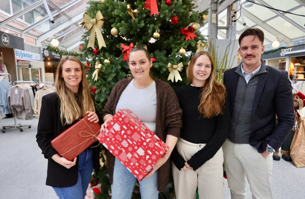 Senterleder Elisabeth Førland, Sandra Skarholm, Marte Hervik og Lars Frøyland fra Nordvik AS.
Foto: Alf-Einar Kvalavåg