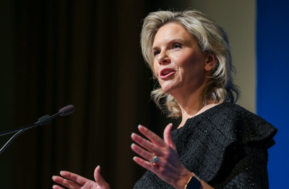 Partileder Sylvi Listhaug under Frps landsstyremøte på Quality Hotel Gardermoen. Foto: Amanda Pedersen Giske / NTB / NPK