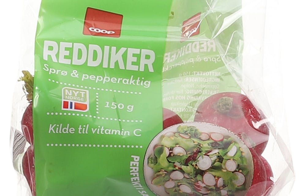 Coop kaller tilbake reddiker som er feilmerket med Nyt Norge.