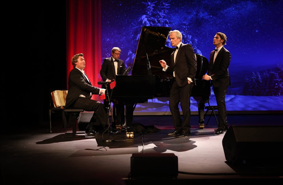 Steffen Horn, Henrik Hundsnes, Aasmund KAldestad og David Fielder imponerte i Tysværtunet. Nok en gang. Foto: Alf-Einar Kvalavåg