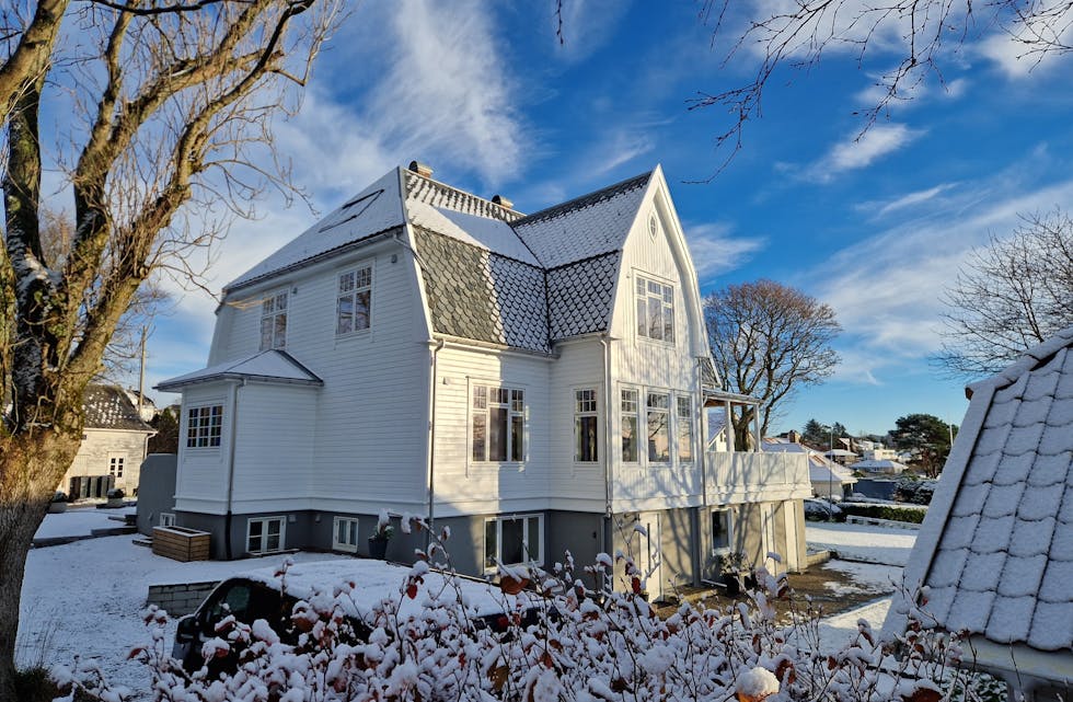 Den flotte boligen til familien Andersen. Foto: Jan Idar Andersen